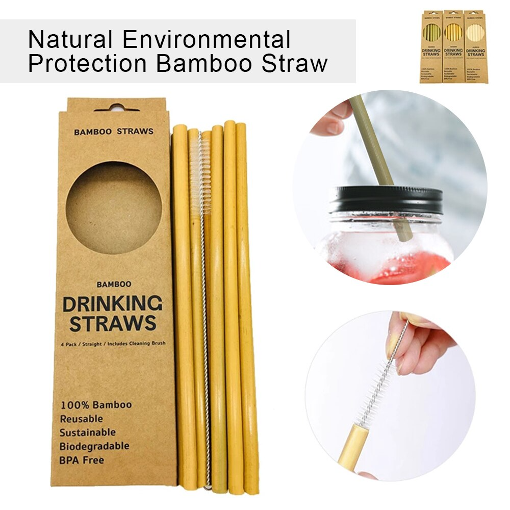 Eco-Friendly Bamboo Straws